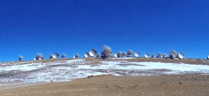 First remote controlled aerial video footage of ALMA