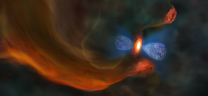 Dynamical Star-Forming Gas Interaction Witnessed by ALMA