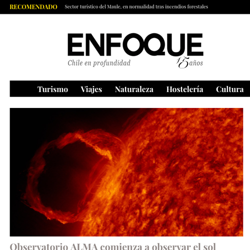 Observatorio ALMA comienza a observar el sol desde Chile