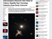 Astronomers Discover New Kind of Galaxy: Rapidly Star-Forming Galaxies from Early Universe