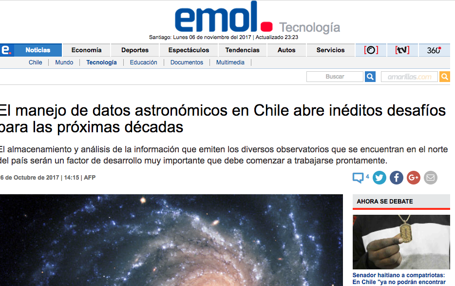 El manejo de datos astronómicos en Chile abre inéditos desafíos para las próximas décadas