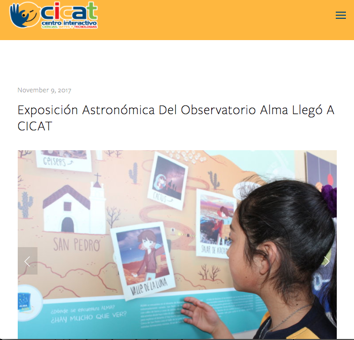 Exposición Astronómica Del Observatorio Alma Llegó A CICAT