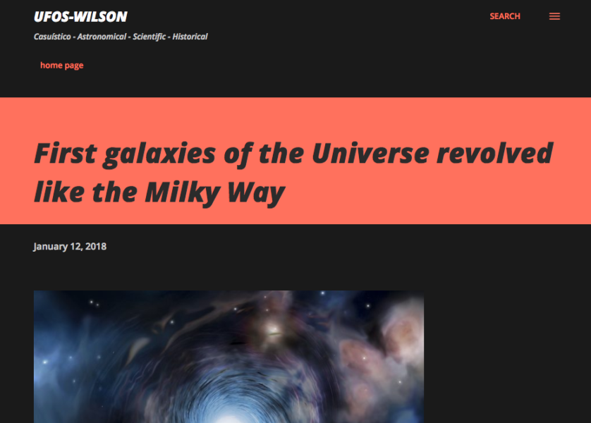 "First galaxies of the universo revolved like the Milky Way".