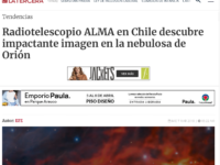 Radiotelescopio ALMA en Chile descubre impactante imagen en la nebulosa de Orión