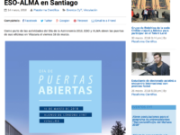 Participa en el día de Puertas Abiertas ESO-ALMA en Santiago