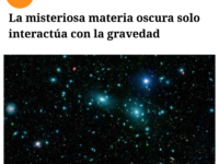 La misteriosa materia oscura sólo interactúa con la gravedad