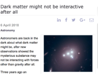 Dark matter might not be interactive after all