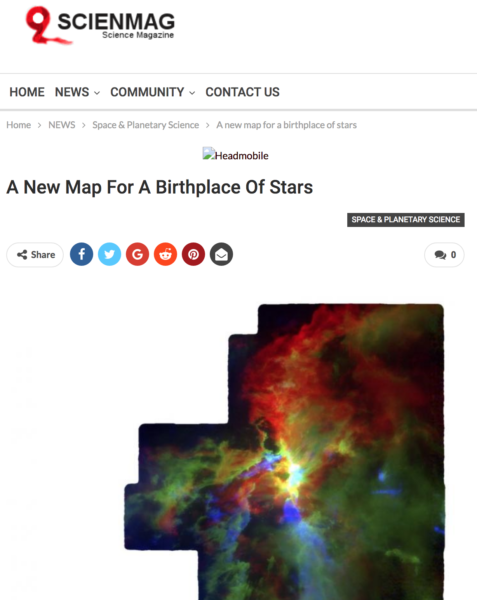 A new map for a birthplace of stars