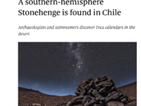 A southern-hemisphere Stonehenge is found in Chile