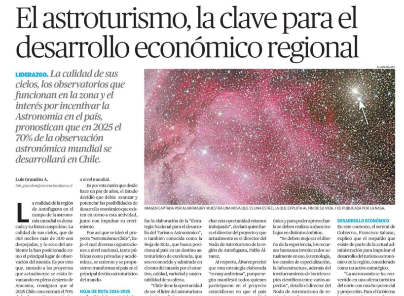 El astroturismo, la clave para el desarrollo económico regional