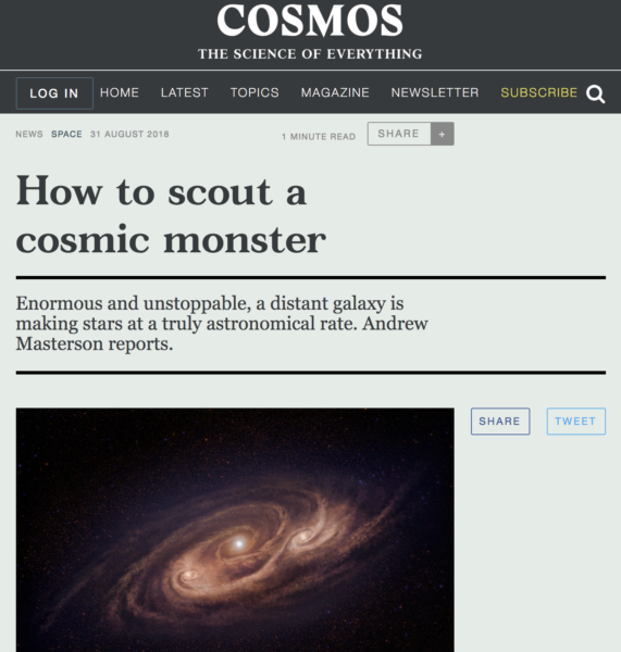 How to scout a cosmic monster