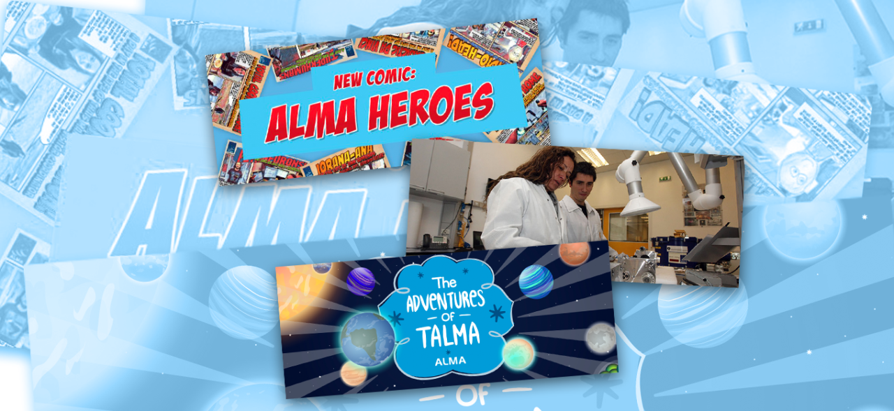Comic Strips, Cartoons, and Videos Tell the Tales of the Universe Behind ALMA