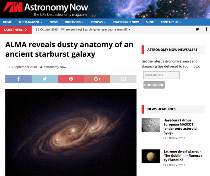 ALMA reveals dusty anatomy of an ancient starburst galaxy