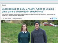 Especialistas de ESO y ALMA: “Chile es un país clave para la observación astronómica”