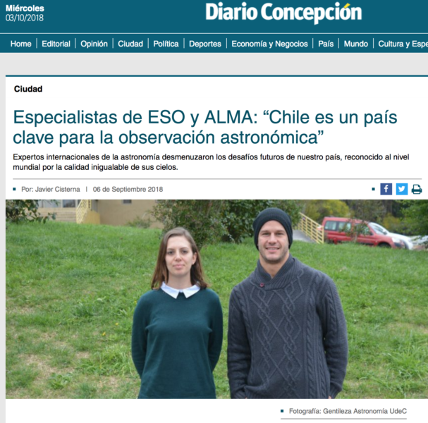 Especialistas de ESO y ALMA: “Chile es un país clave para la observación astronómica”