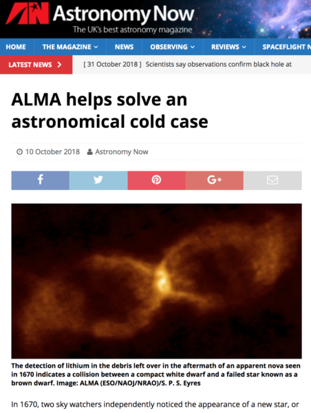 ALMA helps solve an astronomical cold case