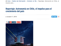 Astronomía en Chile, el impulso para el crecimiento del país