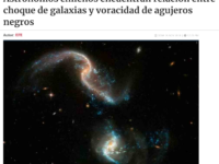 Astrónomos chilenos encuentran relación entre choque de galaxias y voracidad de agujeros negros