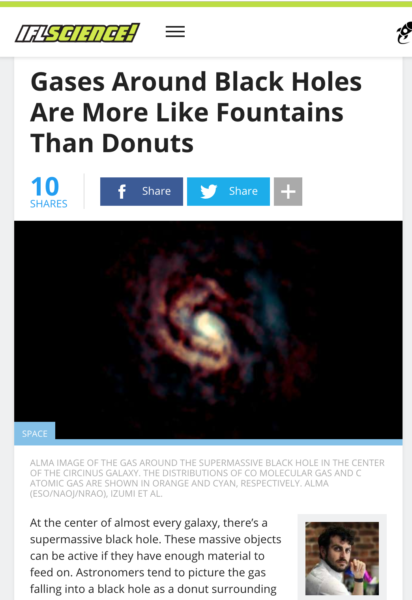 Gases Around Black Holes Are More Like Fountains Than Donuts