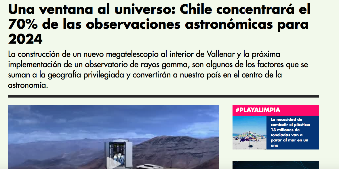 Una ventana al universo: Chile concentrará el 70% de las observaciones astronómicas para 2024