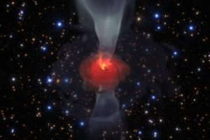 Simulation of a Supermassive Black Hole