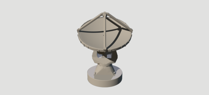 Printable 3D model of an ALMA antenna