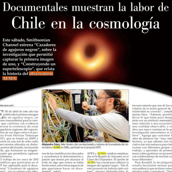 Documentales muestran la labor de Chile en la Cosmología