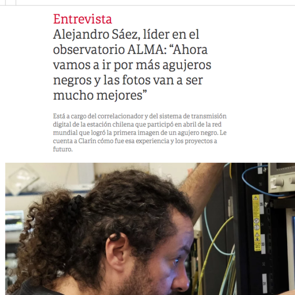 Alejandro Sáez, líder en el observatorio ALMA...