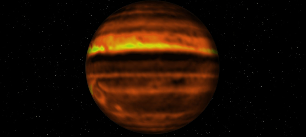 ALMA revela interior de tormentas de Júpiter
