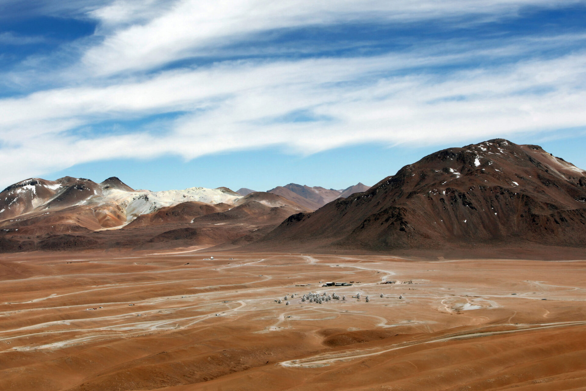 A shot of the dramatic landscape