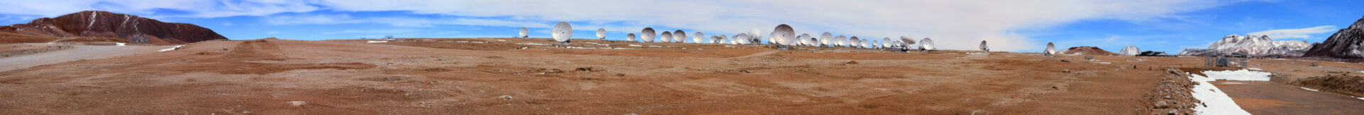 La amplia gama de antenas de ALMA