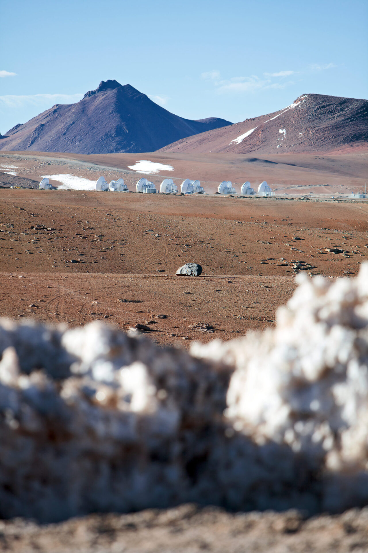 View of the ALMA antennas