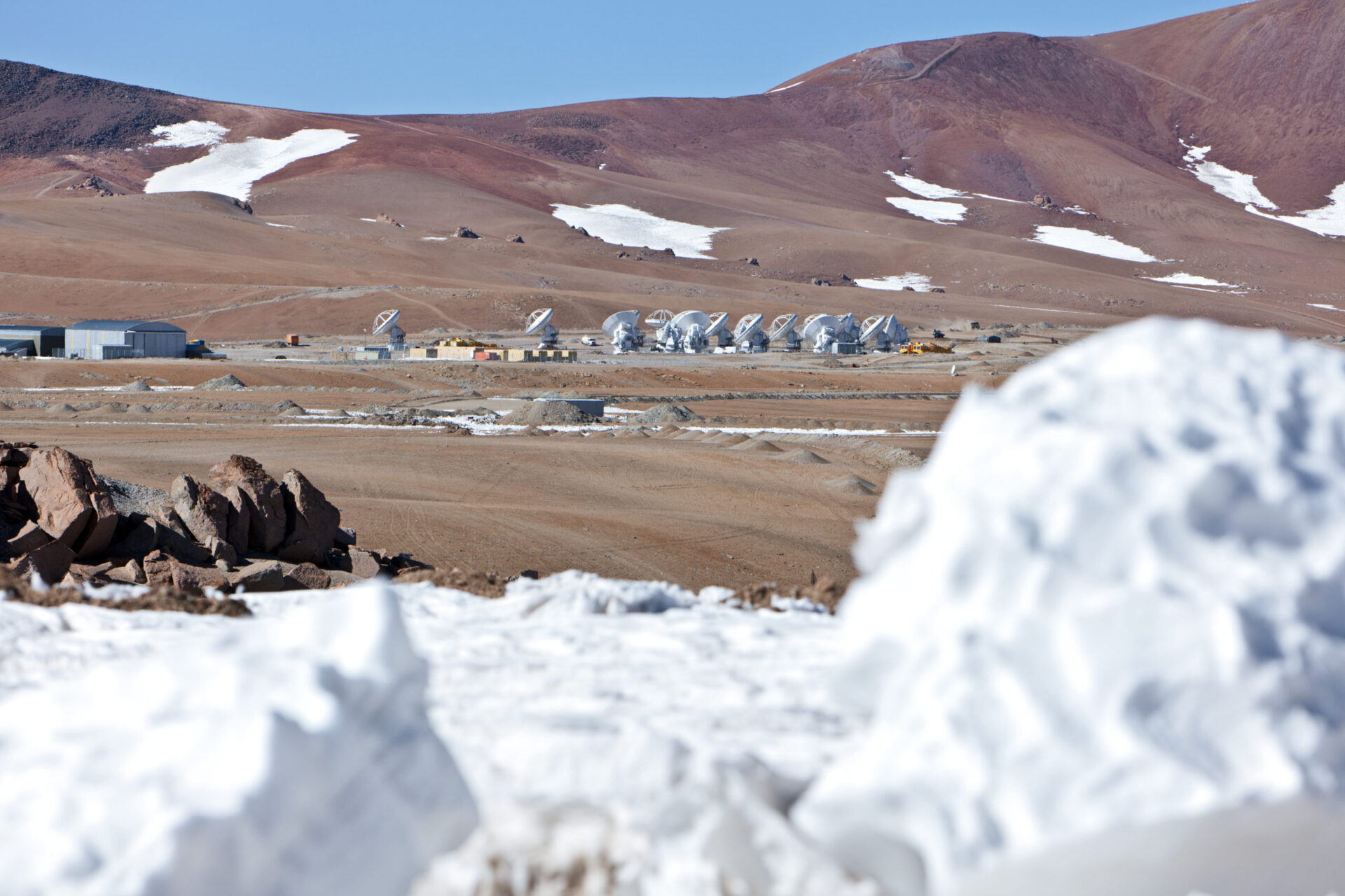 Vista de las antenas de ALMA