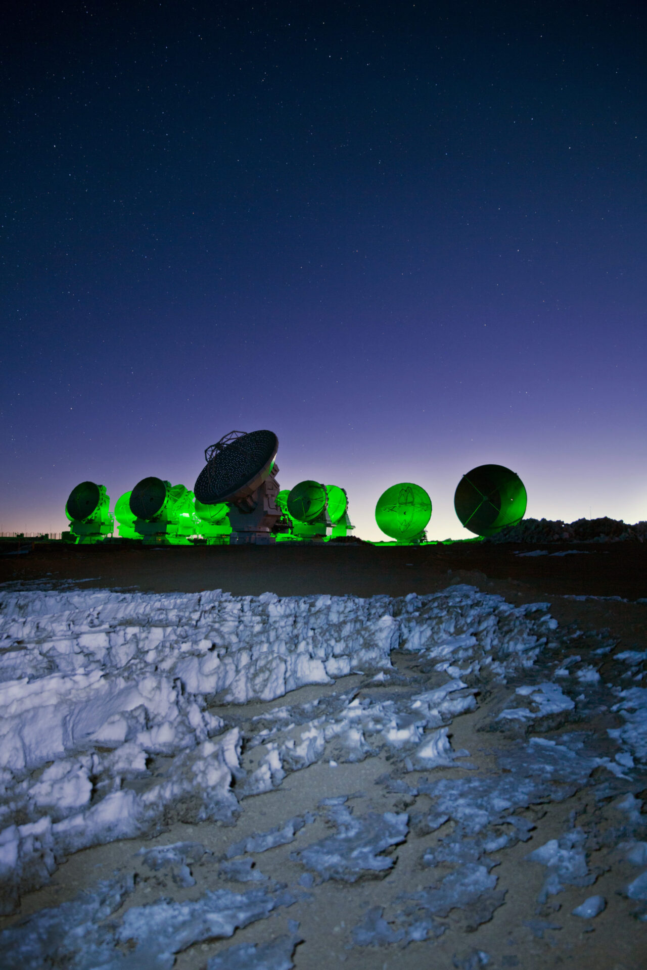 Situadas entre el paisaje alienígena