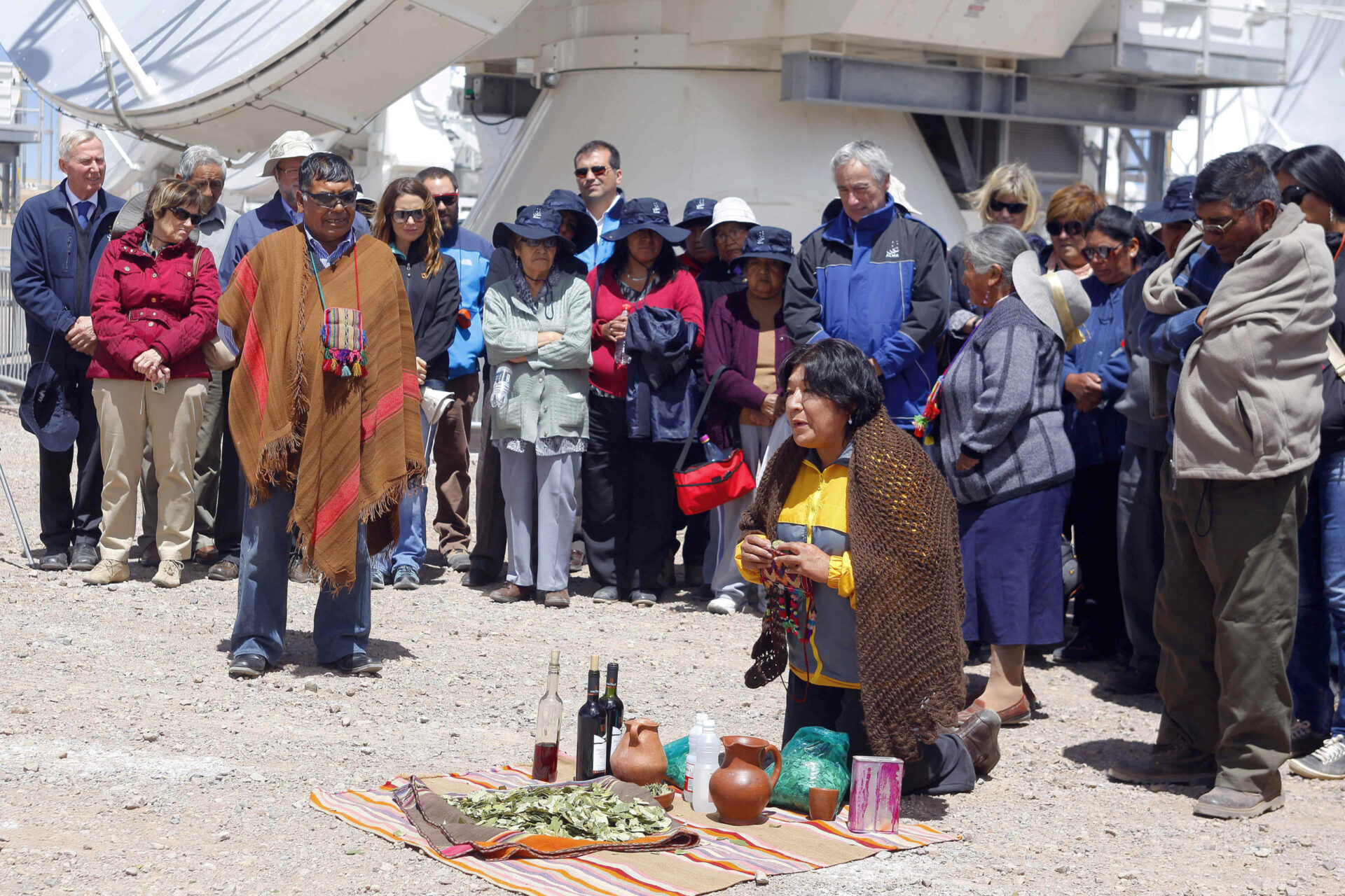 Durante la inauguración de ALMA