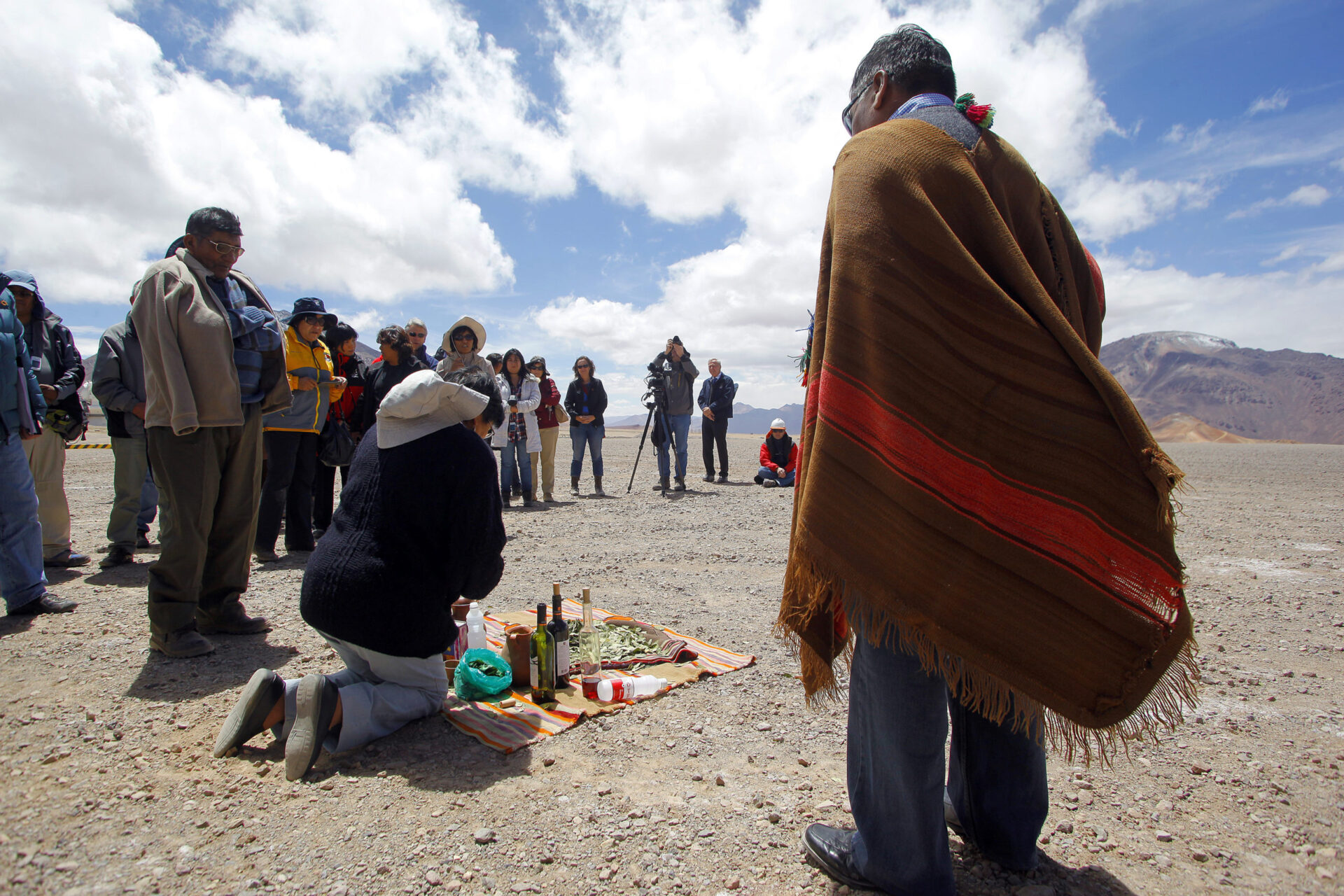 Durante la inauguración de ALMA