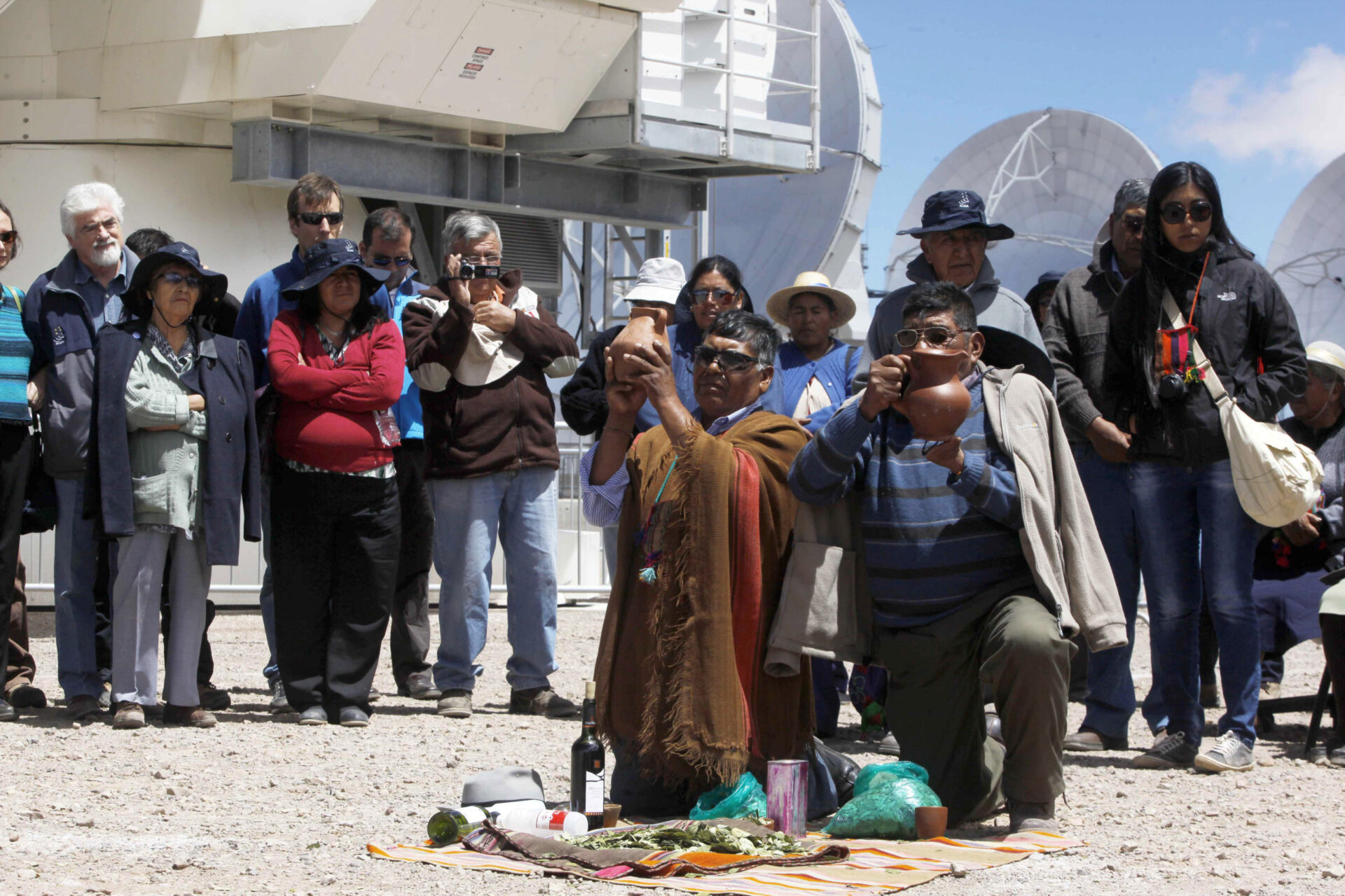 Durante la inauguración de ALMA