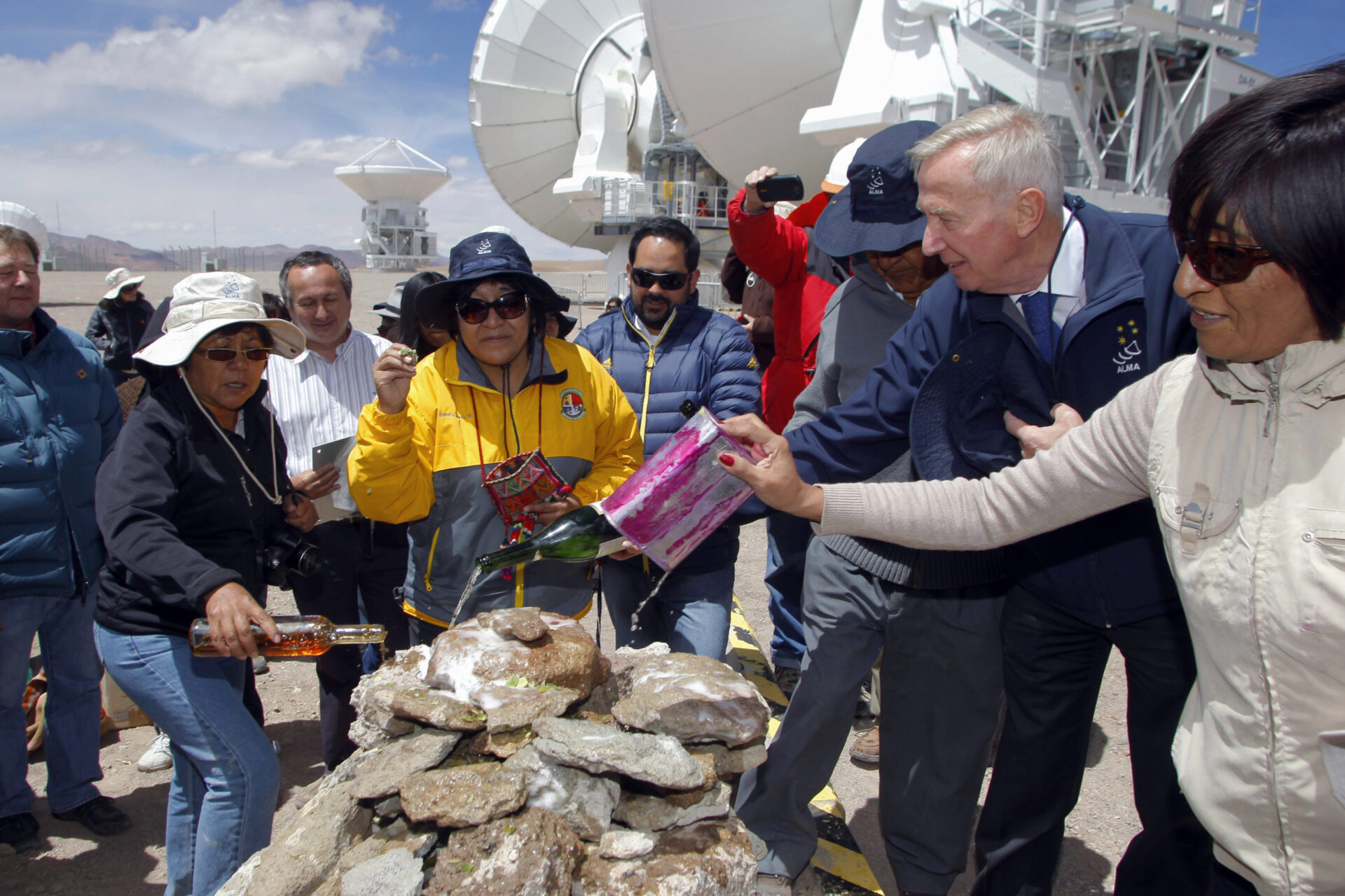 Durante la inauguración de ALMA