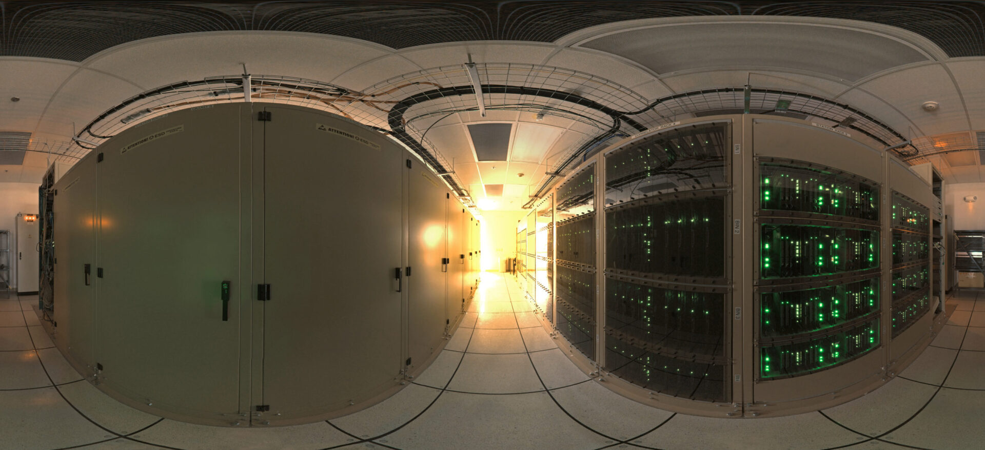 360 degree panorama of the ALMA correlator room