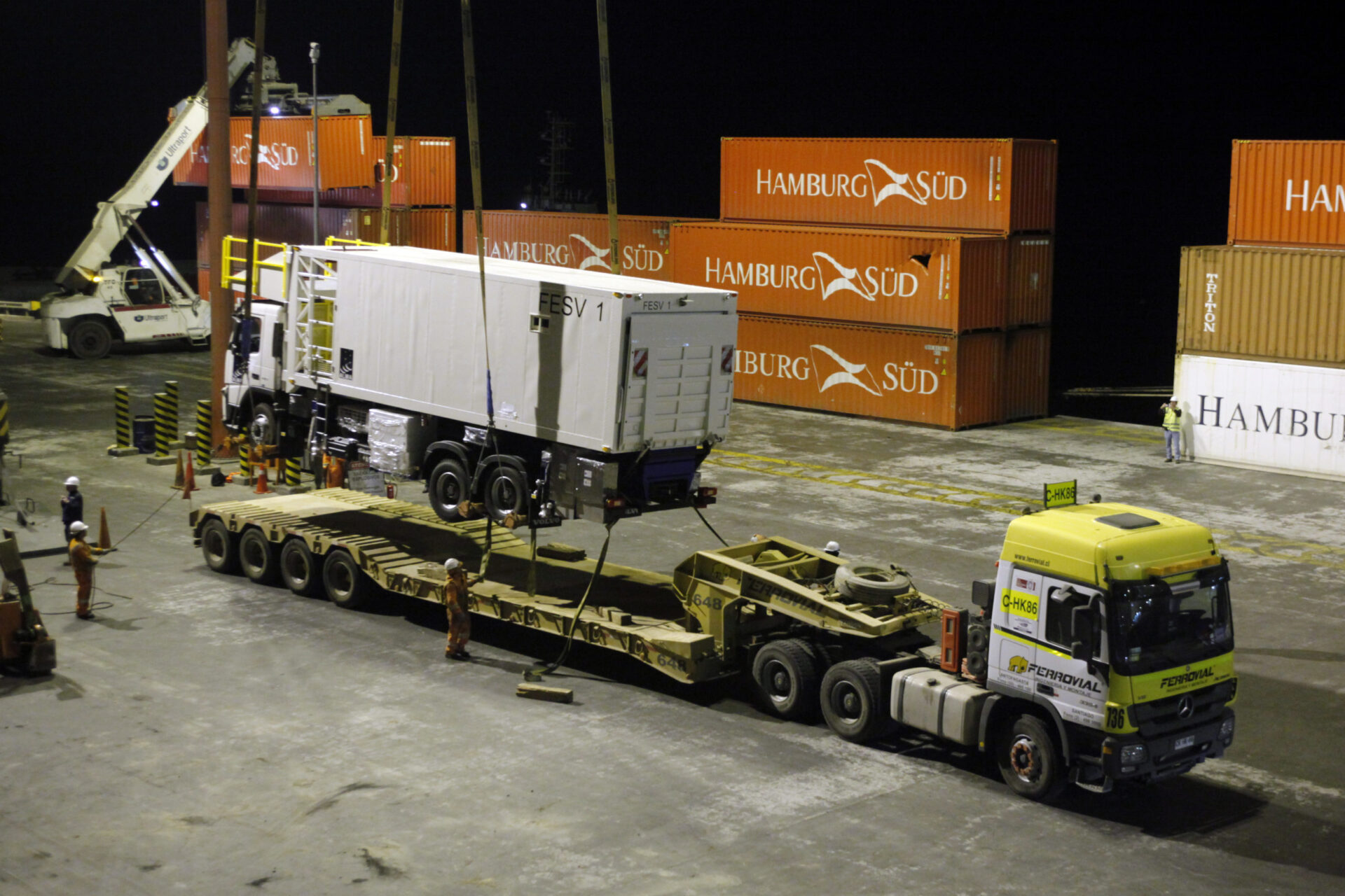 Front End maintenance trucks arrived at the OSF