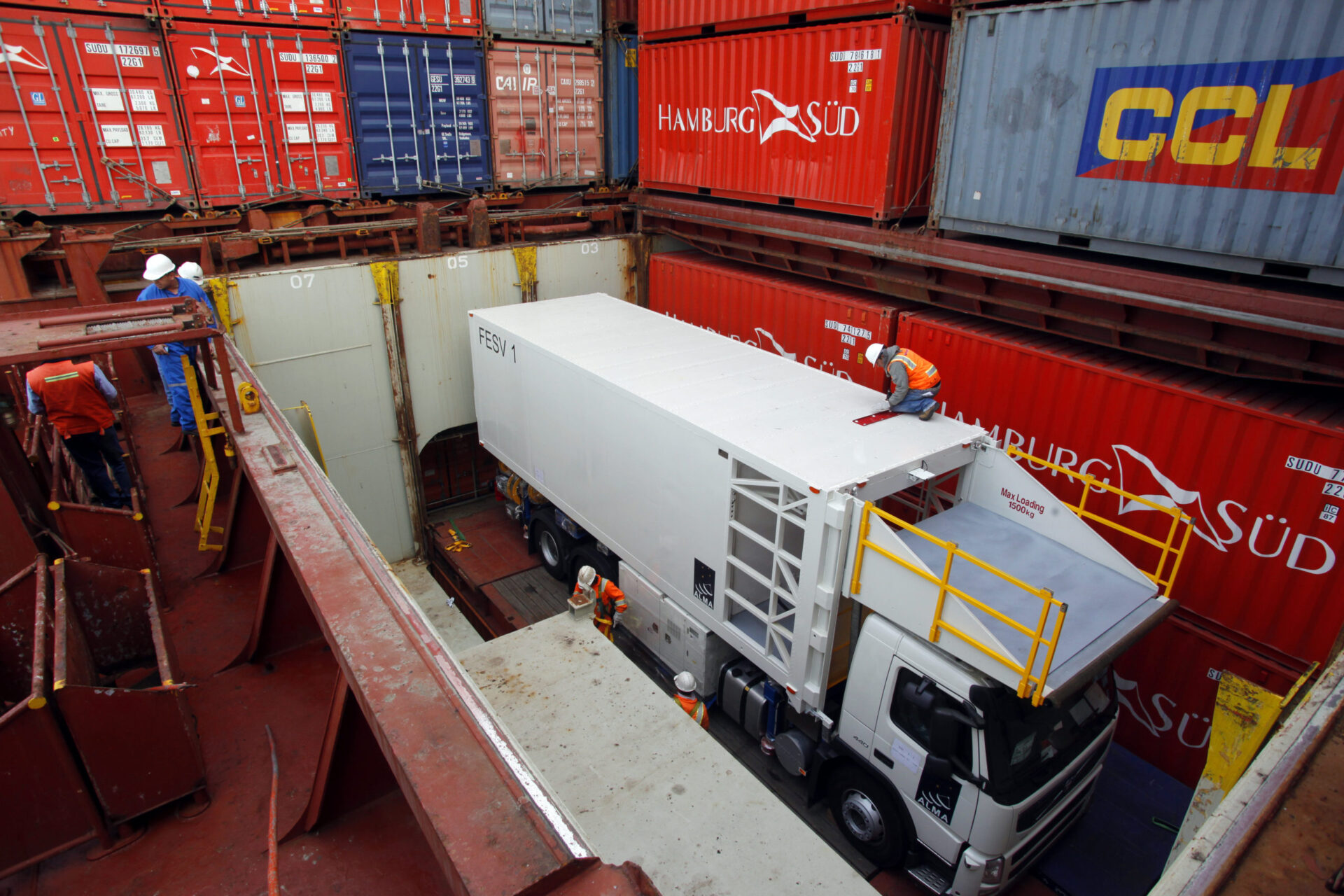 Front End maintenance trucks arrived at the OSF