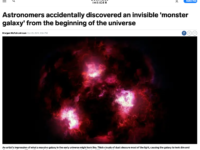 Astronomers accidentally discovered an invisible 'monster galaxy' from the beginning of the universe