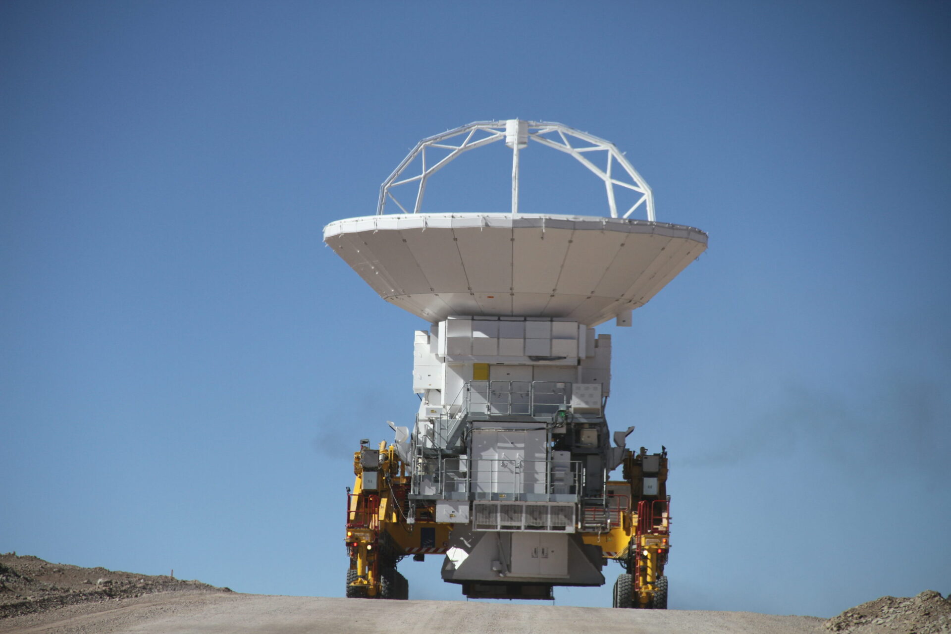 Transporter moving a telescope