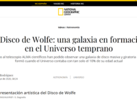 El Disco de Wolfe: una galaxia en formación en el Universo temprano