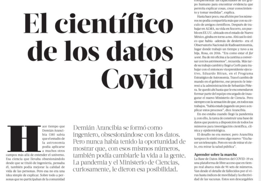 El científico de los datos Covid