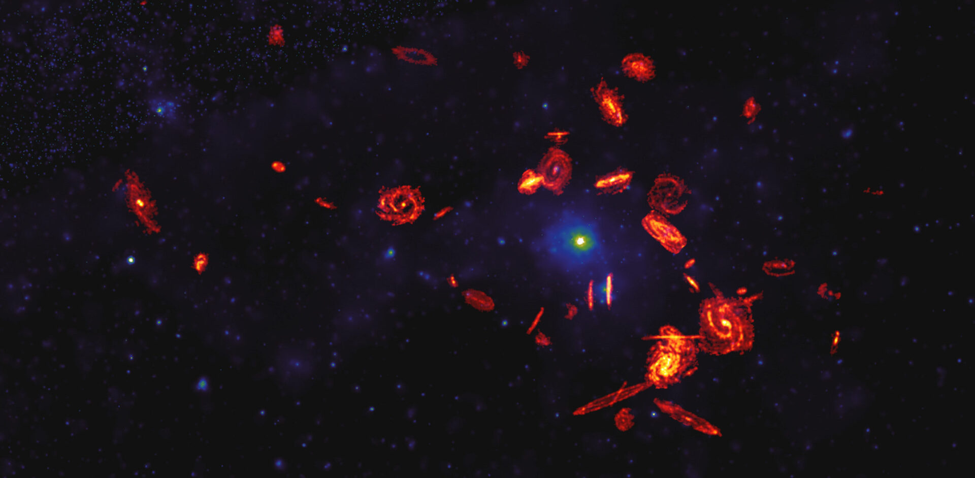 Misterio cósmico: estudio de ALMA confirma factores que despojan a las galaxias del gas incubador de estrellas