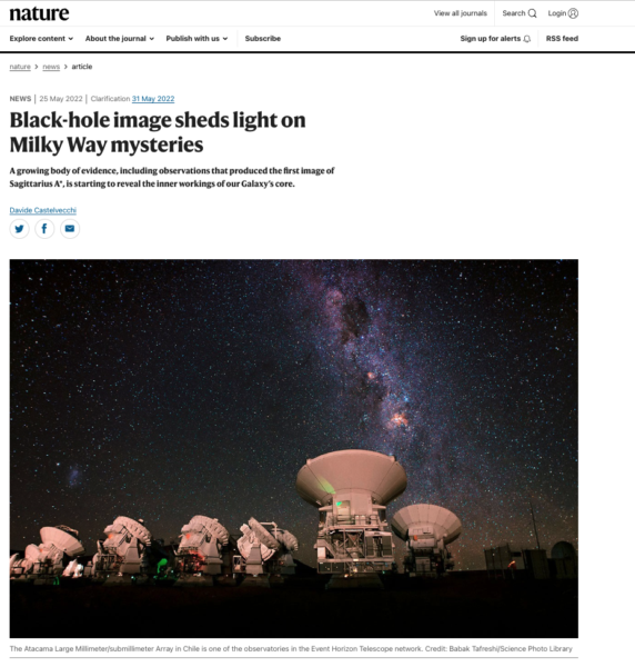Black-hole image sheds light on Milky Way mysteries