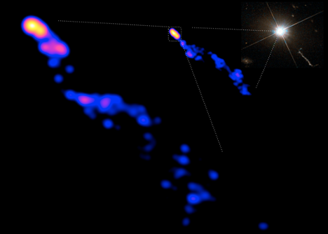 Astronomers Observed the Innermost Structure of a Quasar Jet
