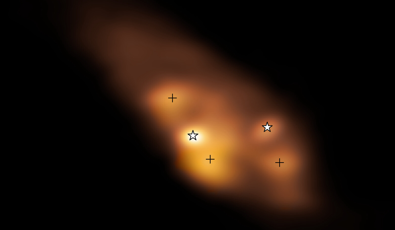 Hotspots found around young binary stars