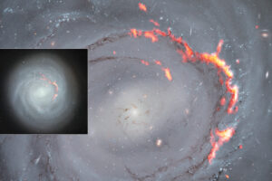 Galaxia NGC4921 se resiste a su extinción con la ayuda de nubes moleculares
